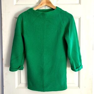 Boden kelly green sweater. Mod style. Women’s size 2. Wool/cotton blend